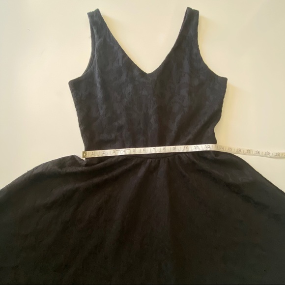 Dee Elle Mini Brocade Print Dress Black Large - Picture 4 of 10